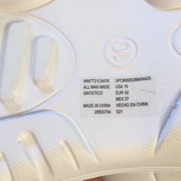 White Sandals with Velcro Adjustable Strap - Picture 5 of 5